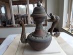 antieke koperen Chinese Drakentheepot., Antiek en Kunst, Antiek | Koper en Brons, Ophalen of Verzenden