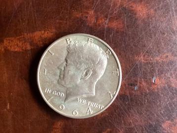 Kennedy 1/2 dollar 1964 beschikbaar voor biedingen