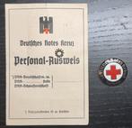 Duitse DRK personal ausweis + broche, Verzamelen, Verzenden, Duitsland