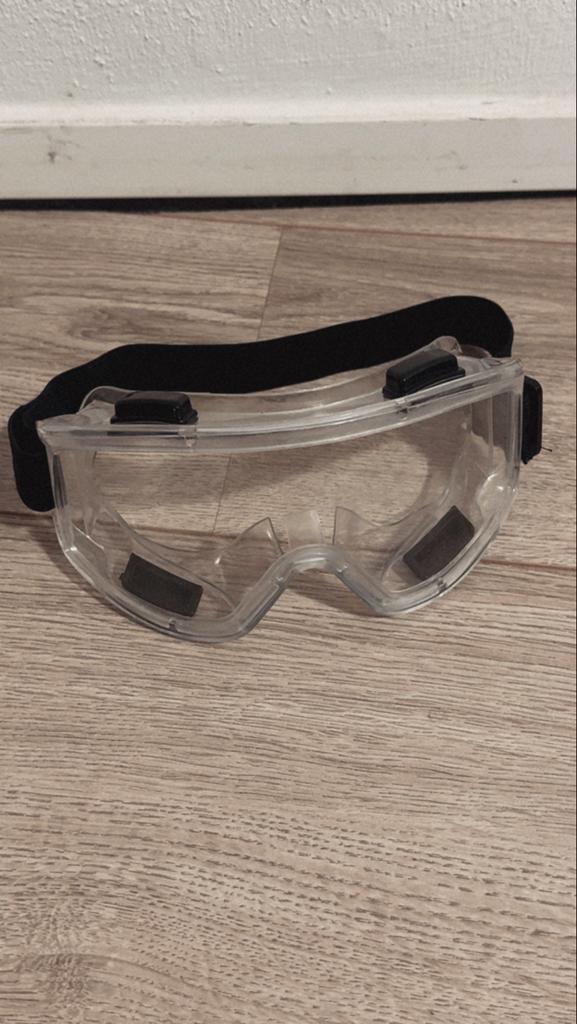 Transparante Beschermbril - Comfortabel & Veelzijdig, Doe-het-zelf en Verbouw, Veiligheidsbrillen, Zo goed als nieuw, Ultraviolet