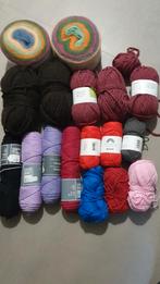 Doos vol met wol, Hobby en Vrije tijd, Breien en Haken, Ophalen, Nieuw, Breien, Wol of Garen