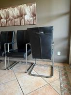 4 leren eettafel stoelen in goede staat, Ophalen of Verzenden