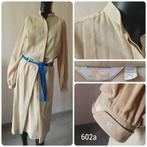 Luxe Vintage VAN LAAK 2 delige set luxe katoenen set mt 36, Kostuum of Pak, Beige, Ophalen of Verzenden, Zo goed als nieuw