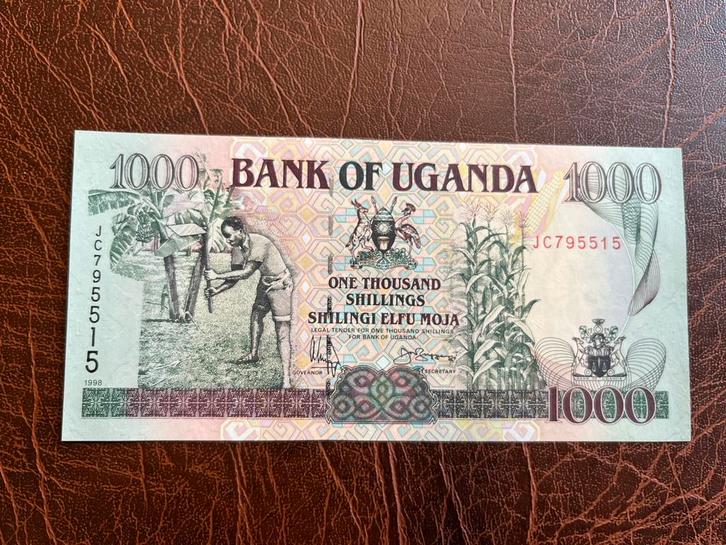 Uganda 1000 shilling ZJ UNC, Postzegels en Munten, Bankbiljetten | Afrika, Overige landen, Ophalen of Verzenden