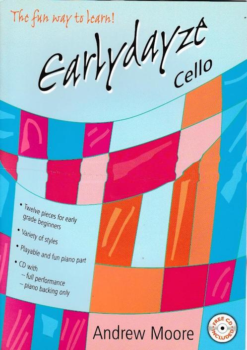 EarlyDayze Cello met CD ( 3051 ), Muziek en Instrumenten, Bladmuziek, Les of Cursus, Cello, Verzenden