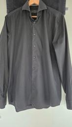 ZGAN! JOHN MILLER OVERHEMD ZWART TAILORED FIT STRETCH MT 39, Zwart, Zo goed als nieuw, John Miller, Halswijdte 39/40 (M)