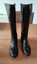 Bruine leren laarzen, mt. 39, Ophalen of Verzenden, Gedragen, Bruin, Hoge laarzen