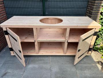 Unieke buitenkeuken, BBQ meubel van douglas of steigerhout beschikbaar voor biedingen