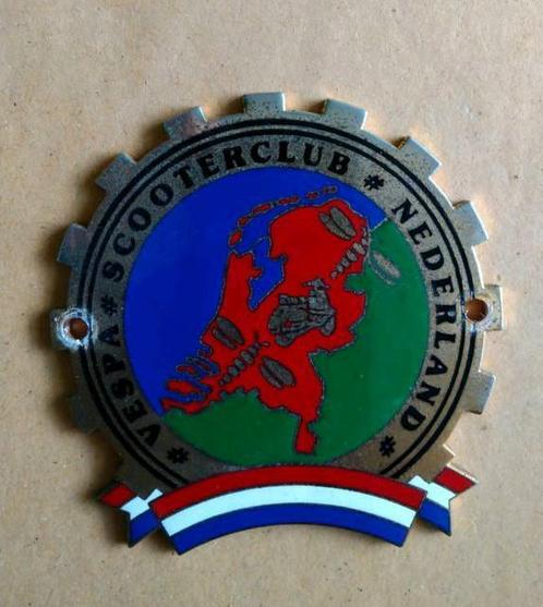 Originele club badge VSN Vespa Scooterclub Nederland, Motoren, Accessoires | Stickers, Ophalen of Verzenden