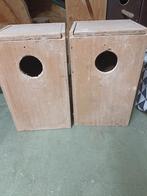 2 broedblokken / nestkasten, Dieren en Toebehoren, Vogels | Hokken en Kooien, Ophalen, Hout, Vogelkooi