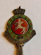 lepeltje 314 Sqn. KLu  , verzilverd met emaille, Verzenden, Zo goed als nieuw, Patch, Badge of Embleem
