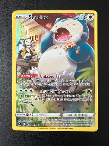 Snorlax TG10/TG30 beschikbaar voor biedingen