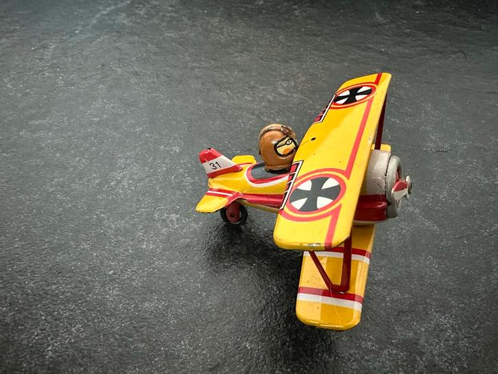 Vintage Blikken Speelgoed Vliegtuig, Antiek en Kunst, Antiek | Speelgoed, Ophalen of Verzenden