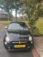 Fiat 500 0.9 85pk Twinair Turbo 2012 Zwart, Auto's, Voorwielaandrijving, Zwart, Leder en Stof, Origineel Nederlands