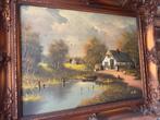 Schilderij landschap, Antiek en Kunst, Kunst | Schilderijen | Klassiek, Ophalen of Verzenden