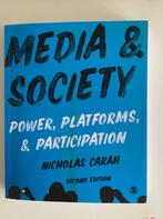Media & society: power, platforms & participation, Boeken, Schoolboeken, Overige niveaus, Zo goed als nieuw, Verzenden