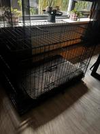 Honden bench zwart, Dieren en Toebehoren, Ophalen, Zo goed als nieuw