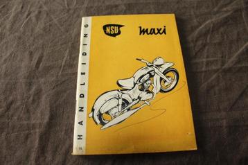 NSU Maxi 1960 motorfiets handleiding beschikbaar voor biedingen