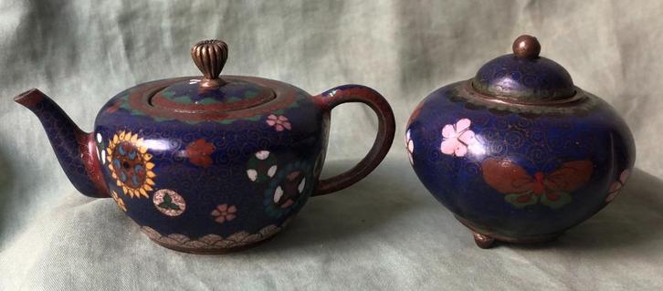 miniatuur cloisonne theepot potje, Antiek en Kunst, Kunst | Niet-Westerse kunst, Ophalen of Verzenden