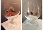2 Vintage La Trappe IJ bierglazen, Ophalen of Verzenden, Zo goed als nieuw, Glas of Glazen, La Trappe