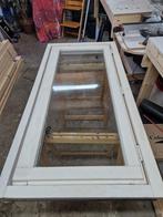 Houten raamkozijn met dubbel glas, Ophalen, Gebruikt, Minder dan 80 cm, Overige typen
