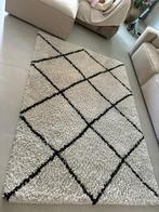 Vloerkleed modern beige zwart 160x230, Ophalen, Beige, 150 tot 200 cm, 200 cm of meer