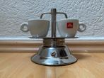 Duo mokka express EPL made in Italy met Illy kop en schotel, Ophalen, Gebruikt