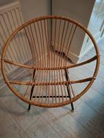 Vintage rotan stoeltje, Huis en Inrichting, Ophalen of Verzenden, Zo goed als nieuw, Bruin, Eén