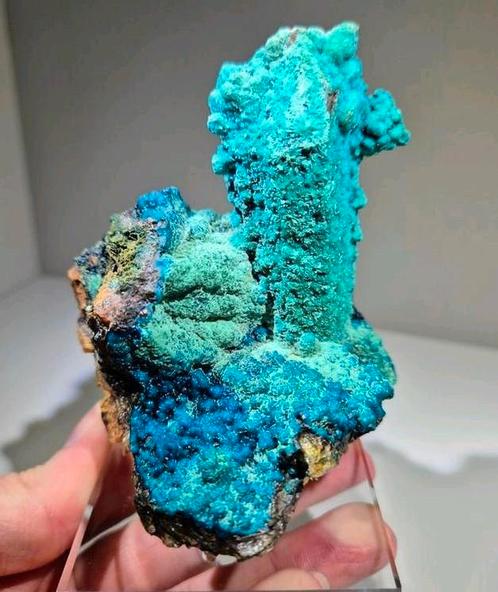 Ruwe zeldzame Chrysocolla pseudo Quartz.  Peru, Verzamelen, Mineralen en Fossielen, Mineraal, Ophalen of Verzenden