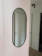Stijlvolle ovale spiegel met zwarte rand, Huis en Inrichting, Woonaccessoires | Spiegels, Ophalen, 100 tot 150 cm, Zo goed als nieuw
