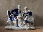 Beeldje Mantel Man Vrouw Victoriaans Porselein 21 cm OPHALEN, Ophalen