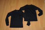 2 zwarte thermoshirts, maat 116, Gebruikt, Jongen of Meisje, Ophalen of Verzenden, Campri