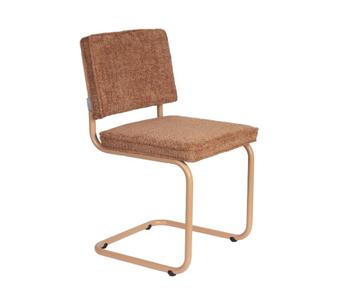 Zuiver Ridge Eetkamerstoel - Bouclé - Terra | Van €169, nu  beschikbaar voor biedingen