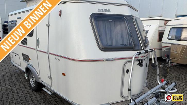 Eriba Troll 550 2018 OA INCL MOVER, FIETSENREK, LUIFEL, Caravans en Kamperen, Caravans, Bedrijf, tot en met 3, 750 - 1000 kg, Eriba