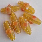 Italiaanse lampwork glas kralen 3 cm 6, Verzenden, Nieuw, Kraal