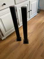 2 metalen zwarte tafelpoten., Audio, Tv en Foto, Luidsprekers, Ophalen of Verzenden, Zo goed als nieuw, Overige merken