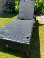 Ligbed origineel wikker gebruikt, Tuin en Terras, Ligbedden, Ophalen, Gebruikt, Wicker, Verstelbaar