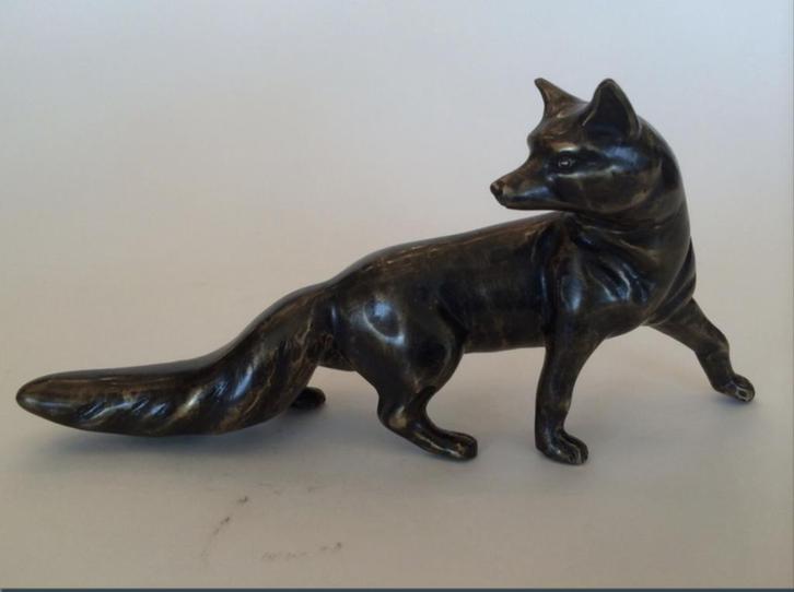 Reinaert de vos echt brons BronzenBeelden-Winkel...., Antiek en Kunst, Kunst | Beelden en Houtsnijwerken, Ophalen of Verzenden