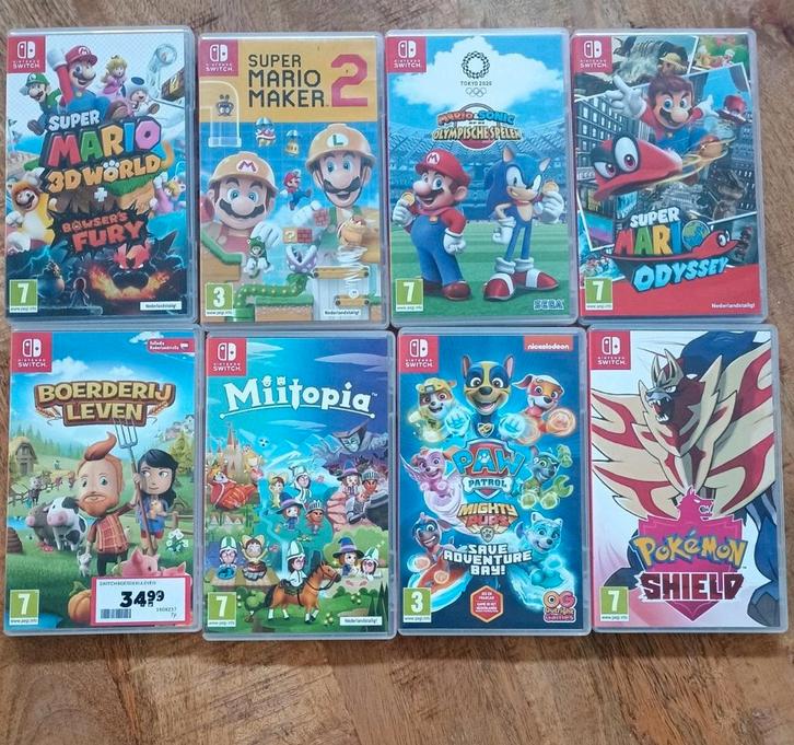 Diverse Nintendo Switch spellen, Spelcomputers en Games, Games | Nintendo Switch, Zo goed als nieuw, 3 spelers of meer, Vanaf 3 jaar