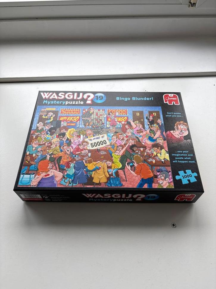 Puzzel Wasgij 2 Bingo Blunder 1000 stukjes, Hobby en Vrije tijd, Denksport en Puzzels, Zo goed als nieuw, Legpuzzel, 500 t/m 1500 stukjes