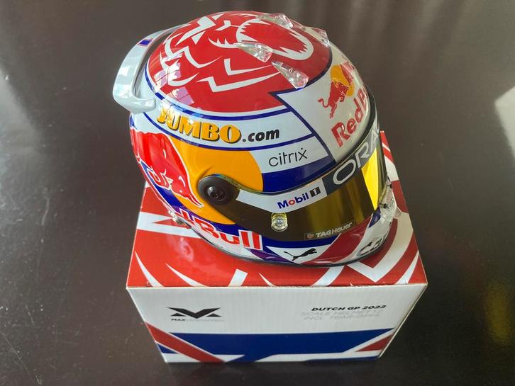 Max Verstappen 1:2 helmet 2022 Dutch GP, Verzamelen, Automerken, Motoren en Formule 1, Nieuw, Formule 1, Ophalen of Verzenden