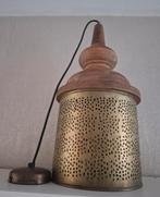 Houten en metalen hanglamp by-boo, Huis en Inrichting, Ophalen, Gebruikt, 50 tot 75 cm, Modern