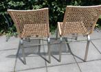 Twee keukenstoeltjes, Huis en Inrichting, Stoelen, Ophalen of Verzenden, Zo goed als nieuw, Riet of Rotan, Twee