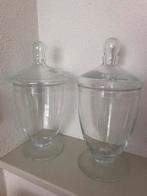 Twee glazen stolpen., Ophalen, Zo goed als nieuw