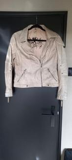 Ecru leren damesjasje maat xl, Kleding | Dames, Ophalen of Verzenden, Zo goed als nieuw, Maat 46/48 (XL) of groter, Beige