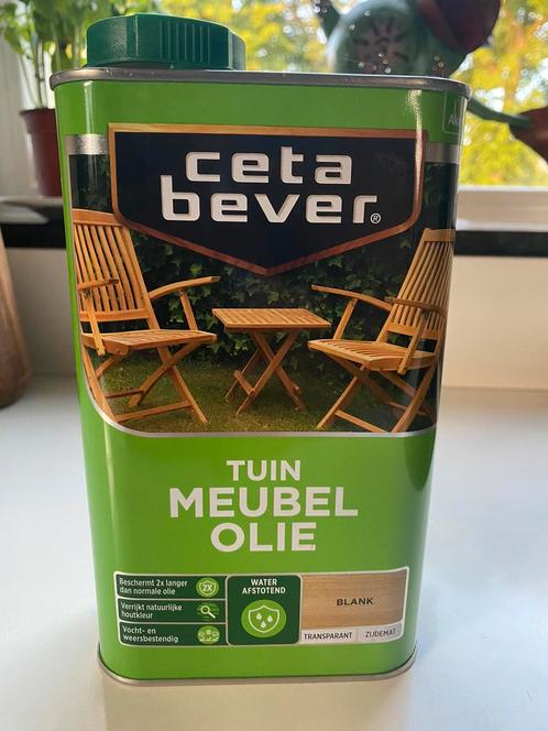 Volle verpakking tuinmeubelolie - Cetabever, Doe-het-zelf en Verbouw, Verf, Beits en Lak, Nieuw, Verf, Minder dan 5 liter, Wit