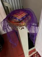 Turks hoofddeksel met voile en muntjes, Kleding | Dames, Hoeden en Petten, Ophalen of Verzenden, Zo goed als nieuw, One size fits all