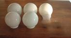5 oude opaline glas plafonnière bollen, Huis en Inrichting, Lampen | Plafondlampen, Ophalen of Verzenden, Gebruikt, Glas