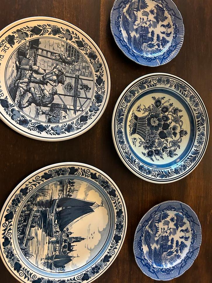 Wandborden Collectie: Delfts Blauw & Chinees, Antiek en Kunst, Antiek | Wandborden en Tegels, Ophalen
