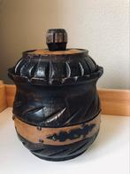 Vintage old Wooden tobacco jar good condition, Ophalen of Verzenden, Gebruikt, Overige materialen, Overige typen